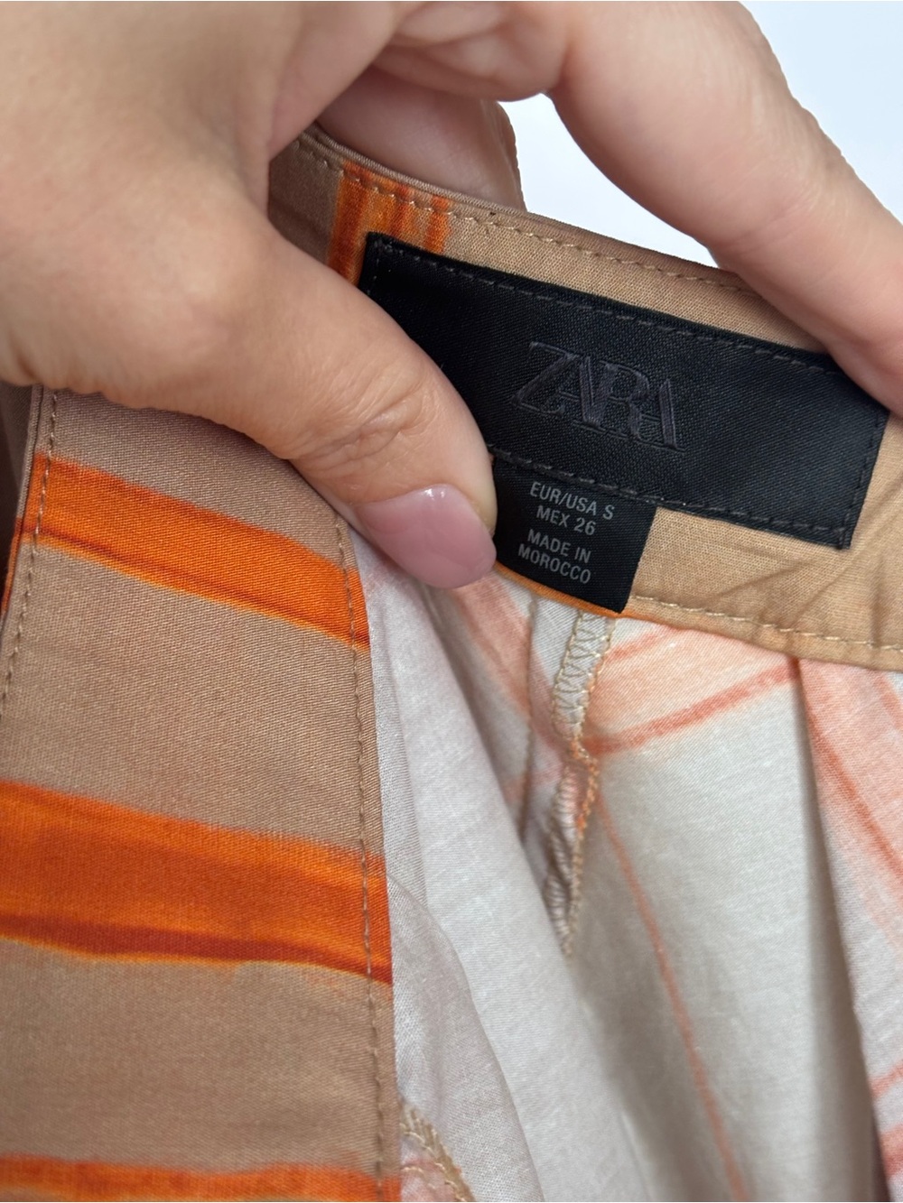 Zara Plaid Cape Midi Skirt With Side Pockets - Picture 11 of 12